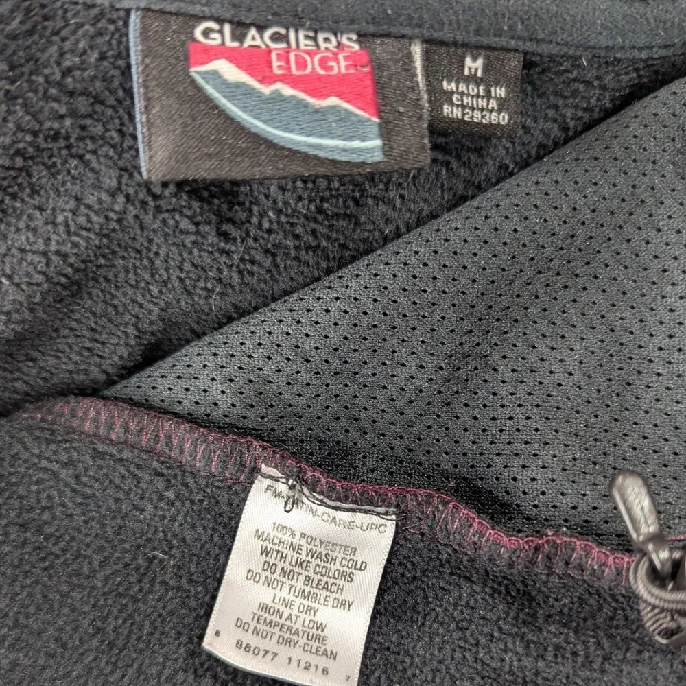 Glaciers Edge Womens M Burgundy Heathered Fleece‎ Lined Hooded Jacket Coat